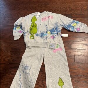 Target Grinch Pajama Set - Gray and Green